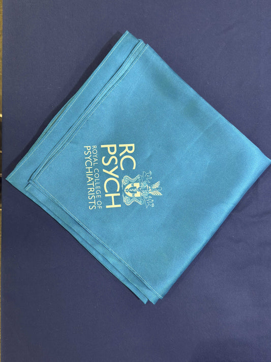 RCPsych Blue Silk Scarf
